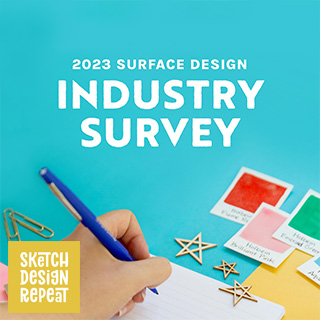 Download: Sketch Design Repeat's 2023 Surface Design Industry Survey Results. Learn about pricing, income, and trends.