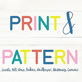 Logo for Print & Pattern: Exploring the world of textiles and patterns.